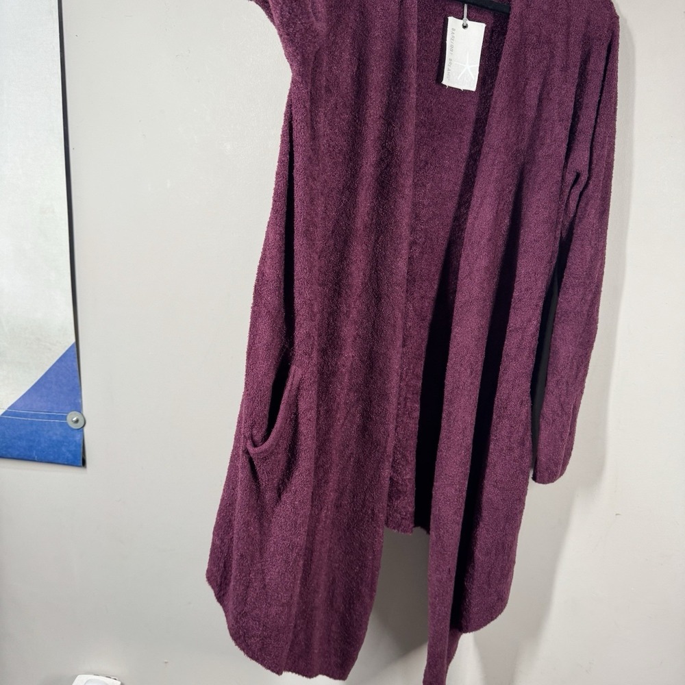 Barefoot Dreams New with Tags CozyChic Lite Island Wrap Burgundy Wine Sz L/XL - Picture 8 of 16